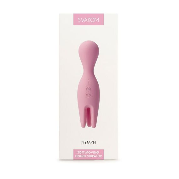Подвійний вібратор для пар Svakom Nymph Pale Pink: Спільна насолода та стимуляція чутливих зон | Зображення 7