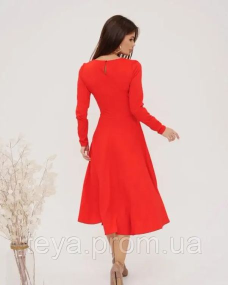 Платье для женщин цвет красный размеры S, M, XL, L FI_008397 | Зображення 2