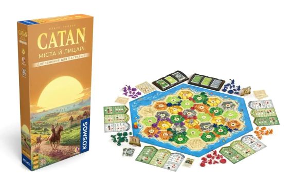 Настільна гра Catan: Міста й лицарі. Доповнення для 5-6 гравців | Зображення 1