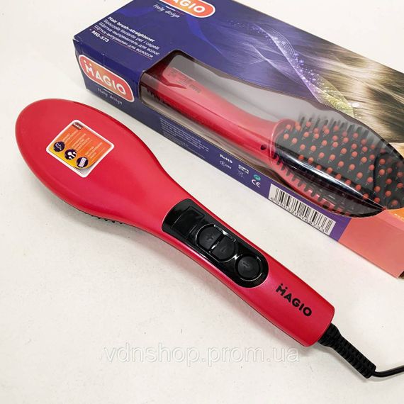 Стайлер-гребінець для випрямлення волосся Magio, Фени для сушіння волосся, Фен-щітка-випрямляч GY-28 | Зображення 8