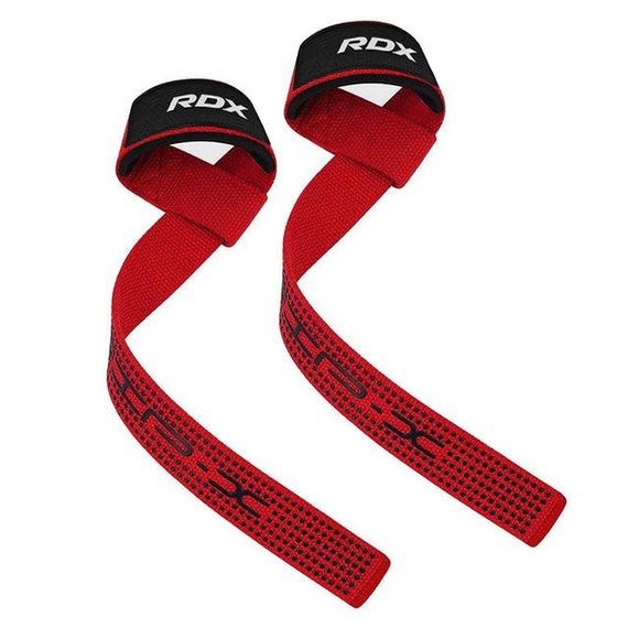 Лямки для тяги RDX S4 Gym Cotton Gel Straps Red Plus | Зображення 2