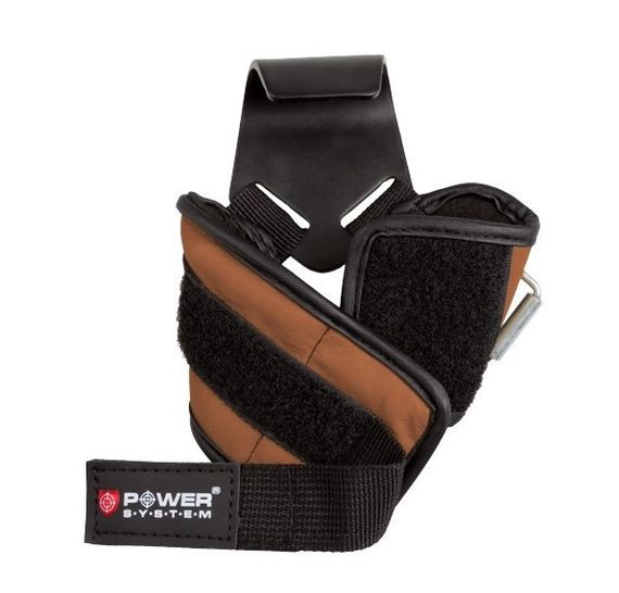 Гаки для тяги на зап'ястя Power System PS-3300 Hooks Brown XL | Зображення 1