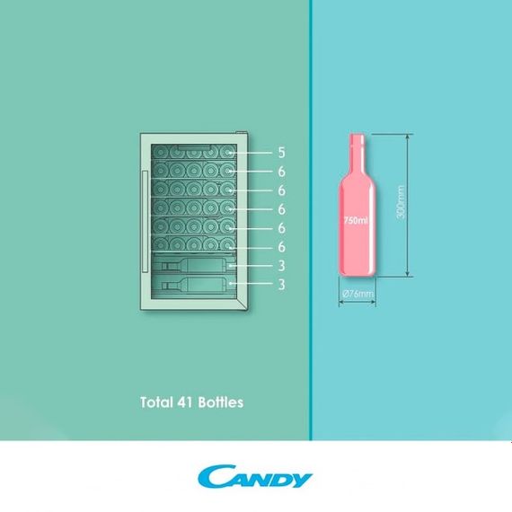 Холодильник Candy для вина CWC154EEL/NF | Зображення 8