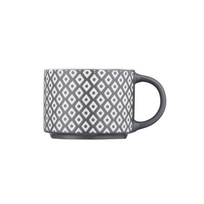 Чашка Ardesto Weaving E, 330мл, порцеляна, біло-чорний (AR3473E) | Зображення 2