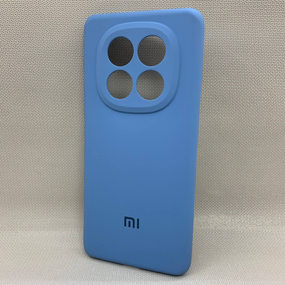 Чохол з логотипом для Xiaomi Redmi Note 14 Pro Plus | Протиударний | Soft Touch | Синій