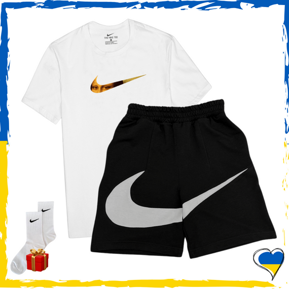 Комплект шорти Nike Big Swoosh та футболки 2шт Nike. Комплект Найк Біг Свуш XS/S | Зображення 4
