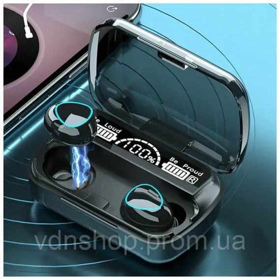 Беспроводные наушники вкладыши с микрофоном для Андроид и IOS TWS WIRELESS (M10) | Зображення 2