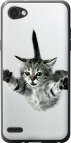 Чехол на LG Q6 Летящий котёнок "2322u-1094-17620"