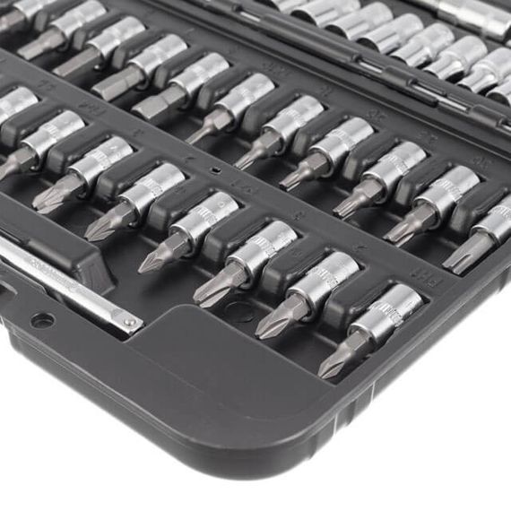 Набір інструментів 1/4 ", 46 од., Cr-V INTERTOOL ET-8046 | Зображення 3