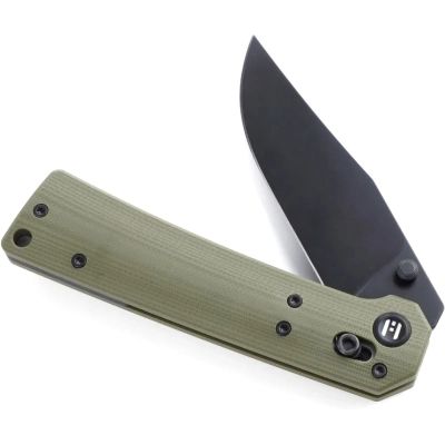 Нож Hightron Pathwright, 14C28N, G10, зелений, чорний клинок (HK03GRN) | Зображення 9