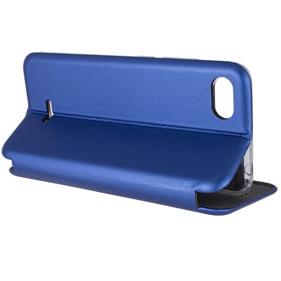 Кожаный чехол-книжка Classy для Xiaomi Redmi 6A Синий | Зображення 3