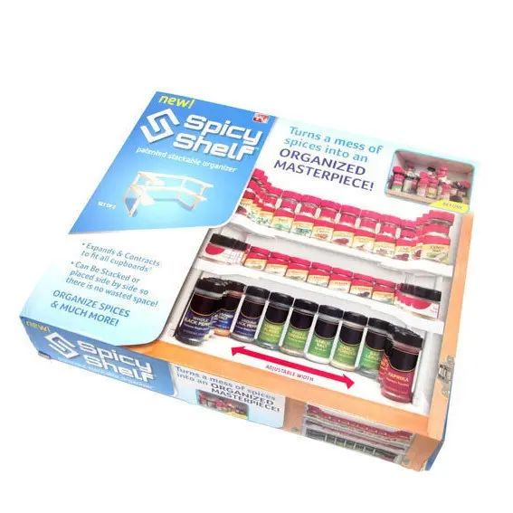 Багатофункціональний органайзер полиця для спецій та банок Spicy Shelf (Спайсі Шелф) | Зображення 1