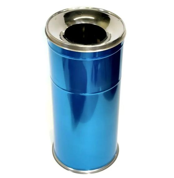 Підлогова урна з попільничкою Maxiflow нержавіюча сталь 37 л 4513.2860s