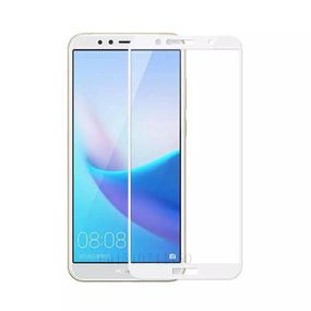 Захисне скло 2.5D на весь екран для Huawei Y6 Prime (2018) / Honor 7A Pro колір Білий