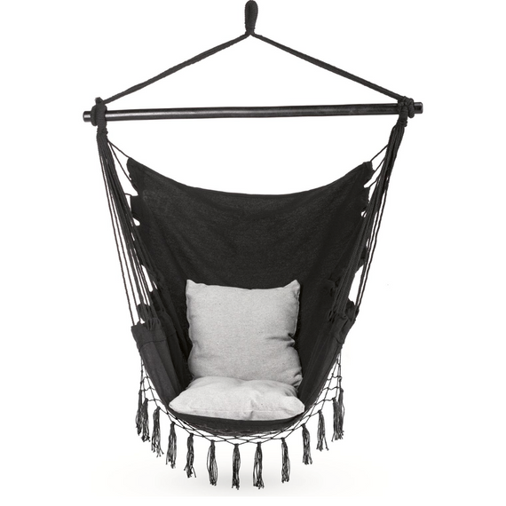 Бразильське крісло - гамак Outtec Boho XXL чорний | Зображення 2