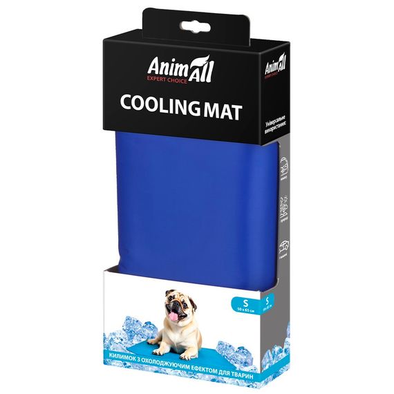 Охолоджуючий килимок для собак і котів AnimAll, 65 см х 50 см