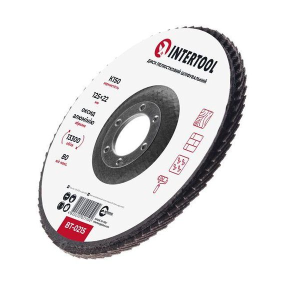 Диск шліфувальний пелюстковий INTERTOOL BT-02151 | Зображення 2