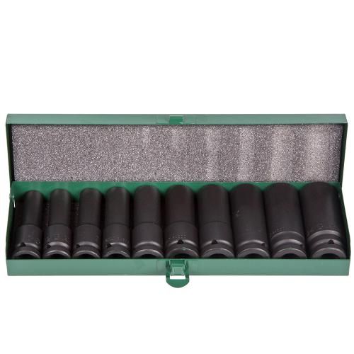 Набір ударних торцевих головок глибоких 1/2" DR 10 пр. (84610M) HANS