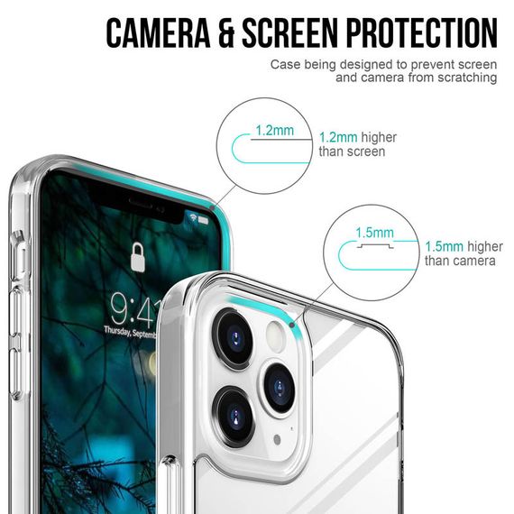 Чехол TPU Space Case transparent для Apple iPhone 15 Pro Max (6.7") Прозрачный | Зображення 5