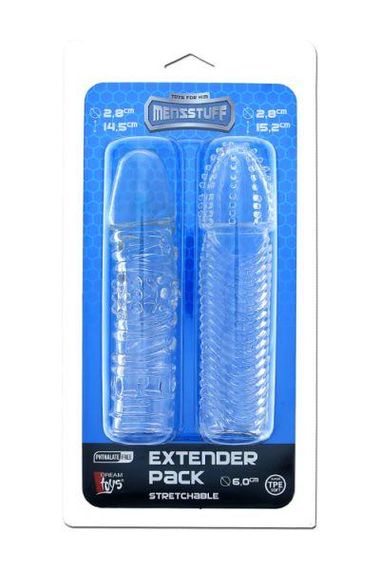 Набір насадок MENZSTUFF EXTENDER Pack STRETCHABLE Sex Aura | Зображення 2