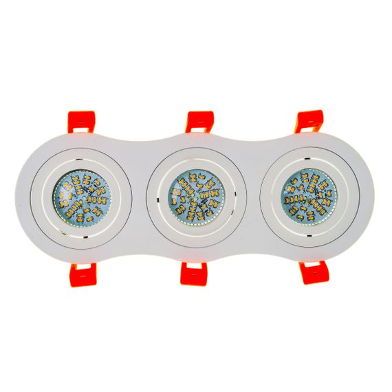 Светильник врезной  поворотный HDL-DT 108/3 MR16 WH | Зображення 5