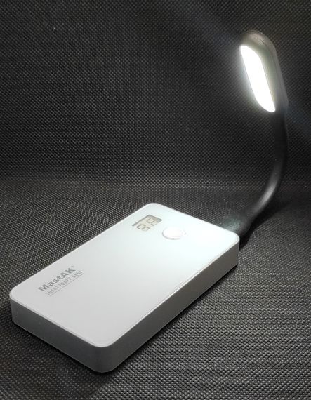 Ліхтарик USB гнучкий фіолетовий Чорний