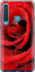 Чехол на Samsung Galaxy A9 (2018) Красная роза "529u-1503-17620"