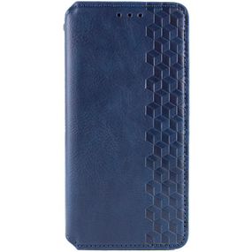 Шкіряний чохол-книжка GETMAN Cubic (PU) для Samsung Galaxy A07 Синій