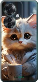 Чохол на Oppo Reno11 F Білий кіт "5646u-3671-2448"