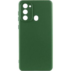 Чехол Silicone Cover Lakshmi Full Camera (A) для Tecno Spark Go 2022 (KG5m) Зеленый / Dark green