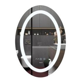 Дзеркало Mixxus Plain MV02-50x70 (годинник, LED-підсвічування, антизапотівання) (MI6010)