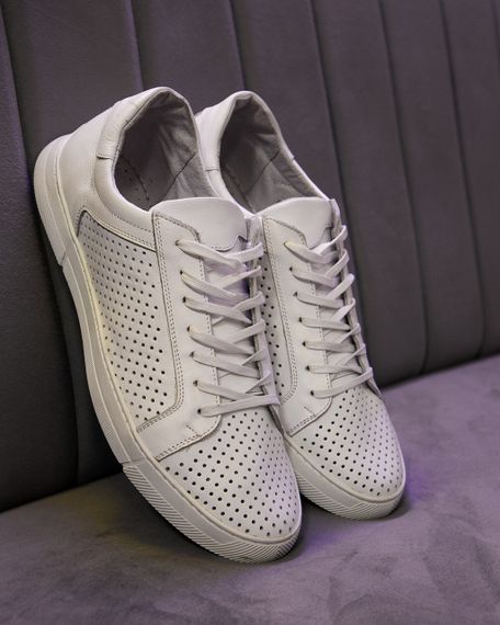 Білі літні кеди великий розмір 46 47 48 49 | Зображення 2