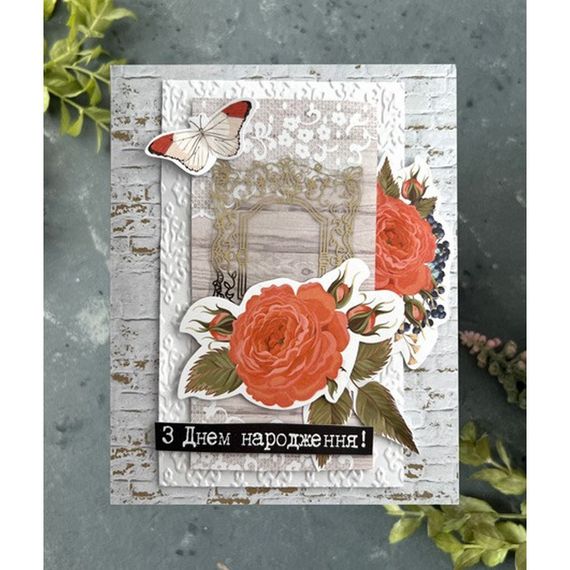 Набір для створення вітальних листівок "Трояндові мрії" FDGCK-042, 6 шт | Зображення 5