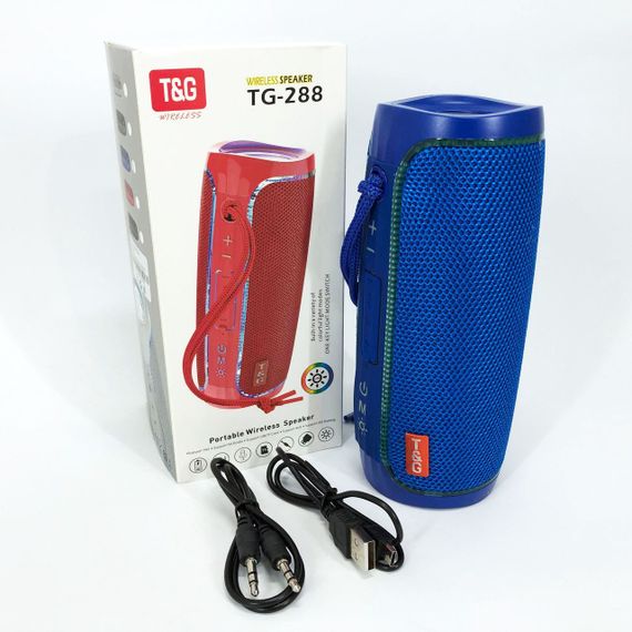 Колонка музична з підсвічуванням bluetooth TG288, Блютуз колонка з підсвічуванням, Колонки дорожні CN-34 | Зображення 9