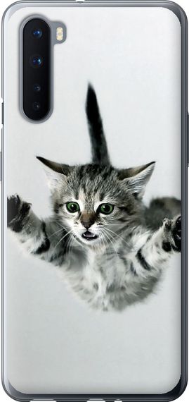 Чехол на OnePlus Nord Летящий котёнок "2322u-2046-17620"