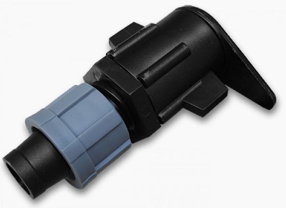 Старт-конектор Bradas довгий для крапельної стрічки в плаский шланг 25 шт