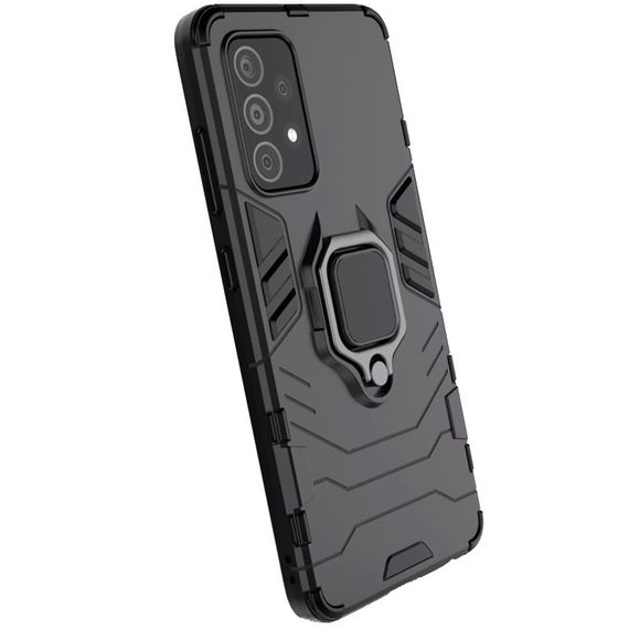 Ударопрочный чехол Transformer Ring for Magnet для Samsung Galaxy A52 4G / A52 5G Black