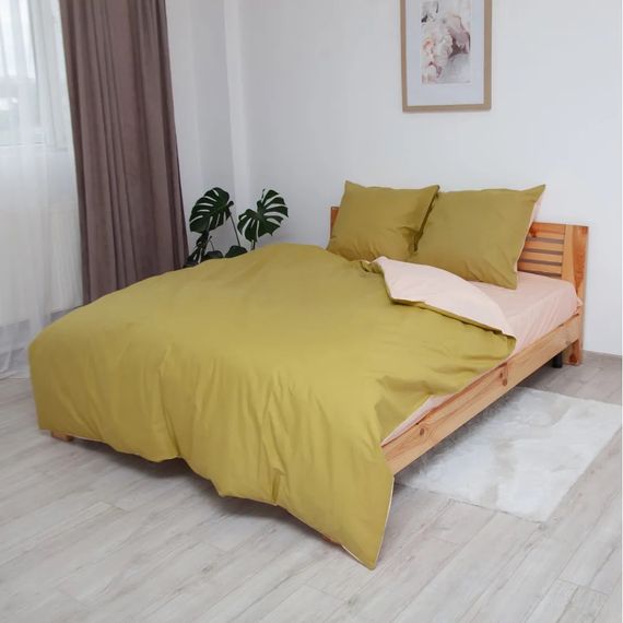 Постельное белье полуторное ТЕП Happy Sleep Минеральный оникс 2-03794-26403 150х215 см хаки