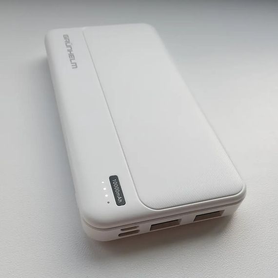 Повербанк Power bank Grunhelm GP-10W 10000 mAh білий | Зображення 4
