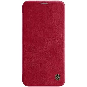 Шкіряний чохол (книжка) Nillkin Qin Series для Apple iPhone 12 Pro Max (6.7") Червоний