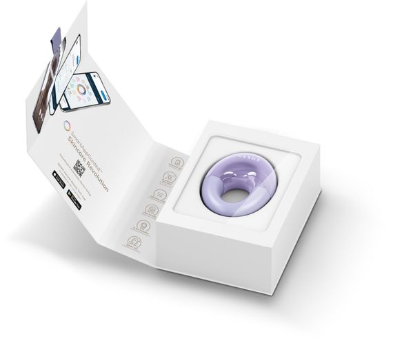 Масажер для очей GESKE Cool&Warm Eye Massager 7в1 starlight, Фіолетовий | Зображення 8
