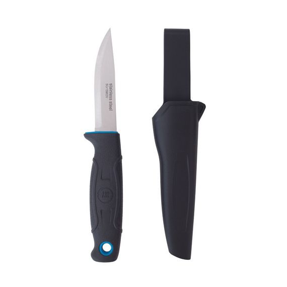 Нож шведский MyTools двухкомпонентная ручка черный чехол 220 мм (531-2-BLACK) | Зображення 1