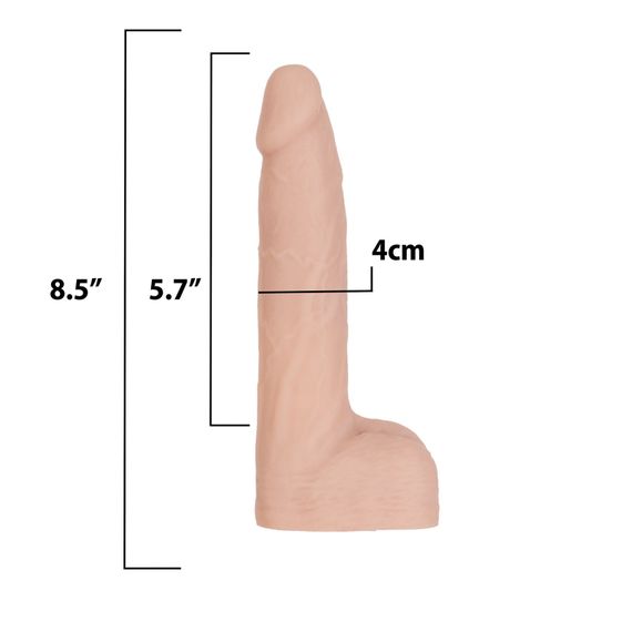 Фаллоимитатор с пульсацией Addiction Naked Addiction 8.5” Thruster - Vanilla | Зображення 6