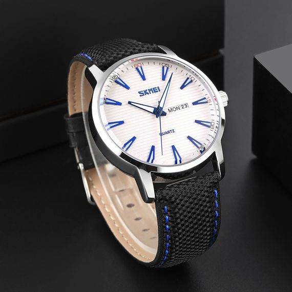 Чоловічий годинник Skmei 9303SIBU Silver-Blue | Зображення 3