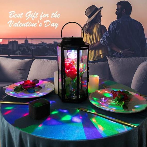 Світловий ліхтар HOHOTIME, обертові 3 кольорові стійкі до падінь підвісні світильники зі штучними | Зображення 4