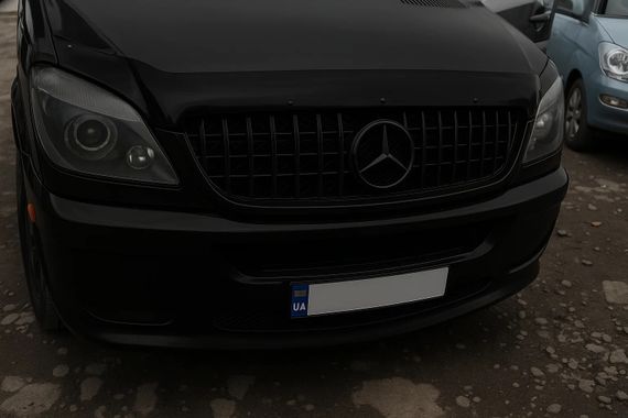 Передняя Решетка GT Panamericana Черная (2006-2013) для Mercedes Sprinter W906
