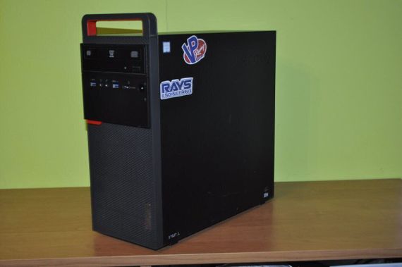 Комп'ютер Lenovo ThinkCentre M700 Tower / Intel Core i5-6400 (4 ядра по 3,7 - 3,3 ГГц) / 8 ГБ DDR4 / 120 ГБ SSD / Intel HD Graphics 530 / DVD-ROM / Windows 11 Pro б/в | Зображення 2