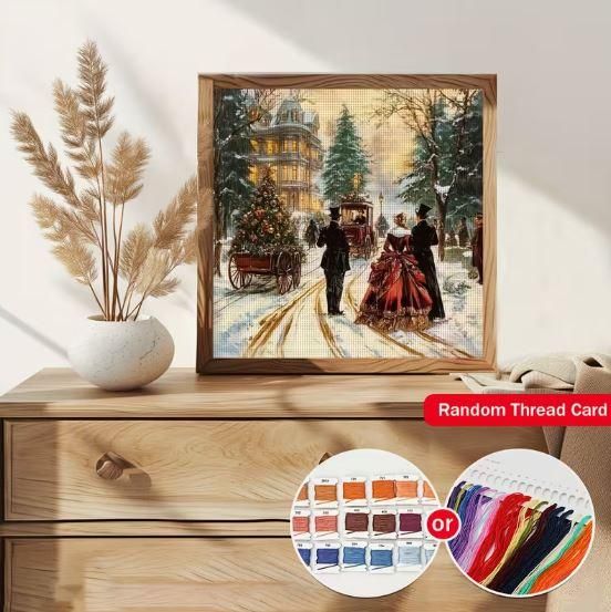 Набор для вышивки крестом "Викторианская сказка" 14CT, 30x30 см, канва Аида с нанесенным рисунком | Зображення 6