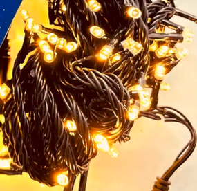 Гирлянда уличная светодиодная линейная Ultralight DL String 100Led 10м. IP65 без контролера, теплый белый свет