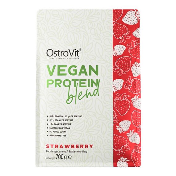 Протеин OstroVit Vege Protein Blend 700 g /23 servings/ Strawberry